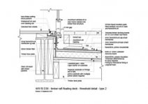 Timber Raft Floating Deck - Threshold Detail - Type 2